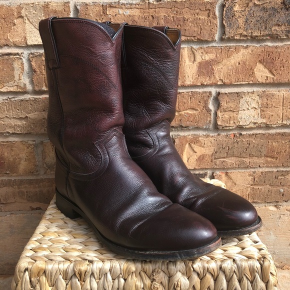 justin men's classic roper boots